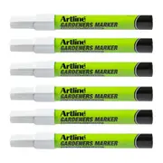 12PK Artline Gardeners Permanent Marker Fade Resistant/Instant Dry Pen White