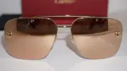 CARTIER New Sunglasses Aviator Gold Gold Mirror CT0244S 005 59 15 140