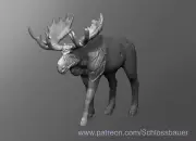 Zombie Moose Undead Monster Manual 28mm Scale DND D&D Miniature SB