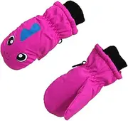 [Generic] 1 Pair Kids Skiing Gloves Outdoor Children Ski Mitten Portable Cold Weather Riding Mitt Boys Girls Hand Warmer