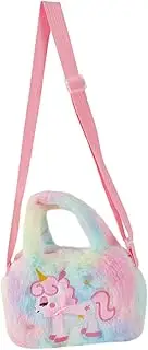[CALLARON] Unicorn Bag for Adorable Plush Cartoon Purse with Strap for Little Parties Storage for Tissues Coins and Cards