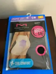 NEW SIZE M WOMEN MAIDENFORM FLEXEES FIRM CONTROL BOOTY LIFT SHORTY SHAPEWEAR