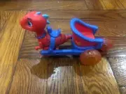 Dino Ranch Blitz Chariot Vehicle Pull Back Action 3" H X 6" L '2021