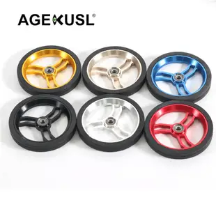 ACEOFFIX 自行車易行輪 Easywheel 腳踏車易行輪 滾輪 80mm易行輪用於Brompton折疊自行車