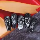 Diy Manicure Tools Christmas Nail Stamping Plate Set Festive with Snowflake Elk
