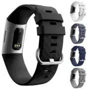 For Fitbit Charge 3 4 Classic Silicone Replacement Band Watch Strap Sports band~