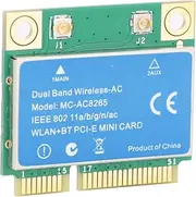 XUMIUZIY Wireless Network Card, 2 in 1 Mini PCI-E 1200Mbpas 2.4G/5G Dual Band Wireless Network Card Practical Versatile Mini PCI-E with High Performance