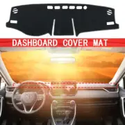 For 2019-2024 Toyota Rav4 SUV Anti-slip Black Car Dashboard Cover Dash Pad Mat (for: Toyota)