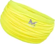 [MISSION] Cooling UPF Multi-Use Neck Gaiter Men’s & Women’s Buff for Working, Running Sports Sweat & Water Activated Technology, Yellow