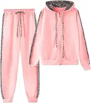 [Generic] 2 Piece Outfits Tracksuit Fashion Lounge Jogging Suits for Women Outdoor Casual Fall Sweatsuit Sweatpants Jogger Sets