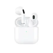 PRO4 Wireless Bluetooth 5.0 Touch Semi-In-Ear Mini TWS Hands-Free Sports Microphone Headphones - White