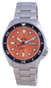 RATIO FreeDiver Orange Dial Sapphire Crystal Automatic RTA114 200M Mens Watch