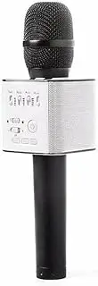 Karaoke Microphone Q9 Wireless Bluetooth Speaker Handheld Mic USB Player AU (Black)