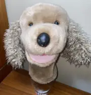 1992 A&A Plush Inc. Cocker Spaniel Plush Hand Puppet Tan Curly Ears New W/TAGS