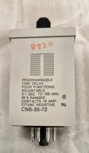 NOS Potter & Brumfield CNS-35-72 Programmable Time Delay Relay DPDT