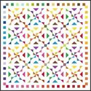 WHIMSY - 71" x 71" - Pre-cut Quilt Kit by Quilt-Addicts Double size