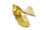 Wizard Of Oz Size 3+ Belle Light Up Jelly Shoes Kids Girls Costume Accessory