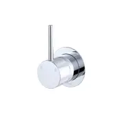 65mm Fienza Kaya Chrome/Matt White/Matt Black/Brushed Nickel/Gun Metal/Urban Brass Solid Brass Small Round Plate Up Wall Mixer