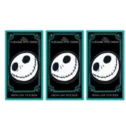 3x Disney The Nightmare Before Christmas Jack Fabric Iron-On Decorative Patch