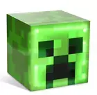 Minecraft Green Creeper 9 Can Mini Fridge 6.7L 1 Door Ambient Lighting 10.4 in H