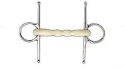 Lorina Flexi Mullen Mouth Full Cheek Snaffle (UK Size: 5in) (Silver/White)