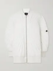 [Rick Owens] Rick Owens - + Moncler Radiance Peter Oversized Appliquéd Quilted Shell Down Jacket - White - 1 1 White