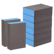 8pcs Sanding Sponge Blocks 800-1000 Grits Sanding Block, 100x70x25mm, Brown&Blue