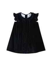 Lil Cactus Velour Flutter Sleeve Dress