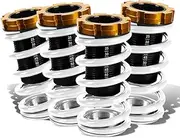 DNA Motoring COIL-HC88-T33-WH Suspension Coilover Sleeve Kit [For 88-01 Honda Civic Del Sol CRX Acura Integra]