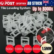 500-8000X Tile Leveling System Clips Floor Wall Spacer Tiling Tool HotSize 1.5mm