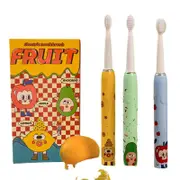 Children Sonic Electric Toothbrush With 4 Replace Brush Heads Kids Cartoon Toothbrush Ultrasonic Electric Toothbrush Waterproof