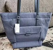 Vera Bradley Iconic Laptop Tote Charcoal NWT MSRP $148