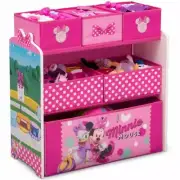 Minnie Mouse Pink Bow Toy Organizer Storage Bins Kids Playroom Box Chest Bedroom