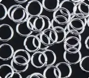 20 Jump Rings Silver Color O Connectors 6mm Jewelry Craft Supply Bulk Lot Set