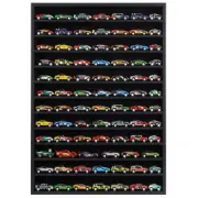 Open Front Hot 1:64 Scale Toy Cars Wheels Matchbox Display Case Die-cast Mode...