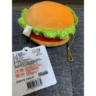 TUN SHINE 8cm 美味漢堡小吊飾 8CM漢堡 漢堡吊飾 漢堡 漢堡娃娃 食物 超柔軟漢堡
