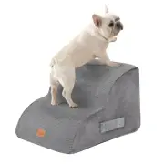 Memory Foam Dog Stairs 2-Tiers Pet Ramp Steps for Hign Bed Couch Sofa Washable