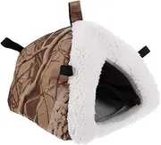 ibasenice Hanging Hamster House Warm and Comfortable Hamster Hut Cozy Hideout for Chinchillas and Sugar Gliders Thickened Material Breathable Winter Nest for Pets