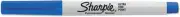 Sharpie 37003 Permanent Markers Ultra Fine Point Blue Dozen White,
