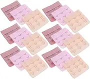 [BESTYASH] Bra Back Extension Hooks 18pcs Bra Accessories Stainless Steel for Women
