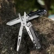 440A Steel Folding Knife Scissors EDC Multitool Survival Gadgets Swiss Tech