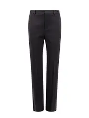 [Saint Laurent] Saint Laurent-Tuxedo Wool Trouser With Satin Side Band-Uomo 46