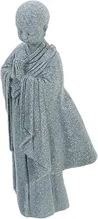 BESPORTBLE Small Buddha Statue Sandstone Monk Figurine for Asian Decor Aquarium Office Desk Zen Garden