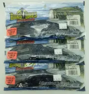 Bass Assassin Bang Lures Pure Craw 4" Blue Shadow Glitter 3 packs of 10 PCA56477