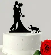 Acrylic Bride Groom Cake Topper Wedding Couple Party Cake Top Decoration
