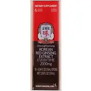 Cheong Kwan Jang Korean Red Ginseng Extract Everytime 2000mg 10 Sticks 0.34 fl oz (10ml) Each