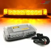 LED Strobe Magnetic Beacon Emergency Hazard Warning Light Amber Truck Roof 12-24