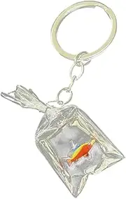 [Generic] Keychain for Keys,Transparent Key Ring Decor Fish Water Bag Charm - Unique Bag Accessories Charm Backpack Pendant for Keys Backpacks Phones