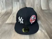 New Era New York Yankees Patch Pride 1996 WS Side Patch 59FIFTY Hat Size 7 1/2
