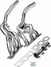 Shuogoufeng Store High Performance Stainless Steel Exhaust Manifold Header For 92-99 Compatible With BMW E36 320 323 325 328 M3 6-CYL 3-1 Exhaust Downpipe